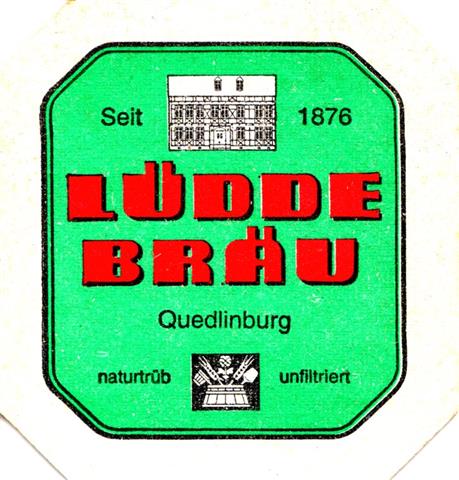 quedlinburg hz-st ldde 8eck 2a (195-hg grn-breiter weier rand)